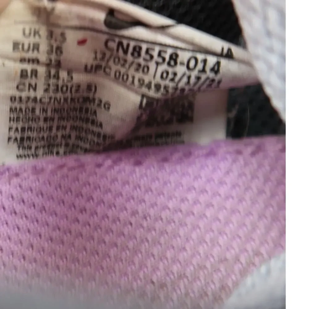 Nike Shoes Kids 4Y Athletic Trainers Casual Sneaker Valiant GS Grey Pink Lace Up